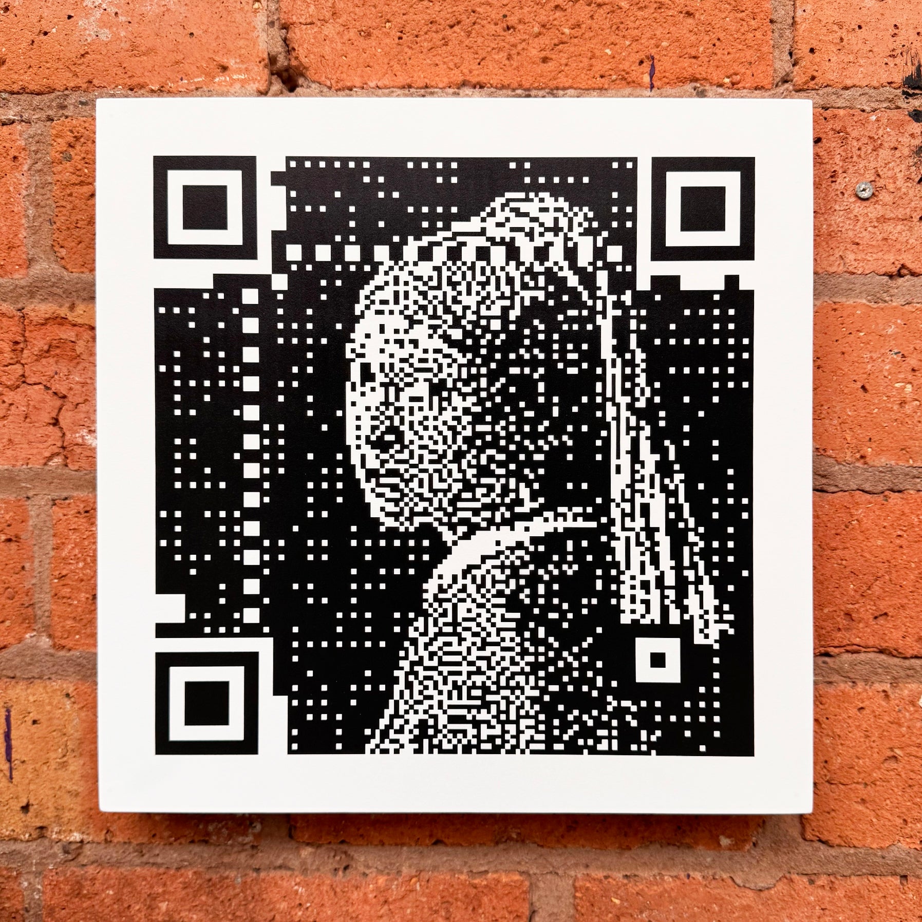 Girl with a Pearl Earring QR Painting
